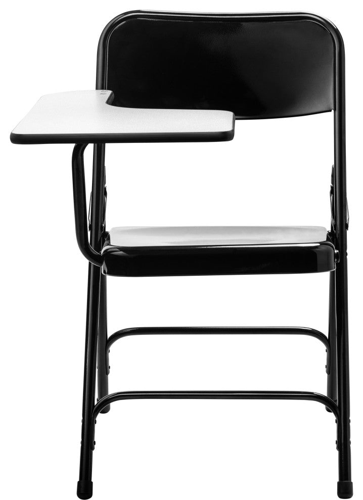 NPS 5200 Tablet Arm Folding Chair, Right Arm, Black, Set of 2