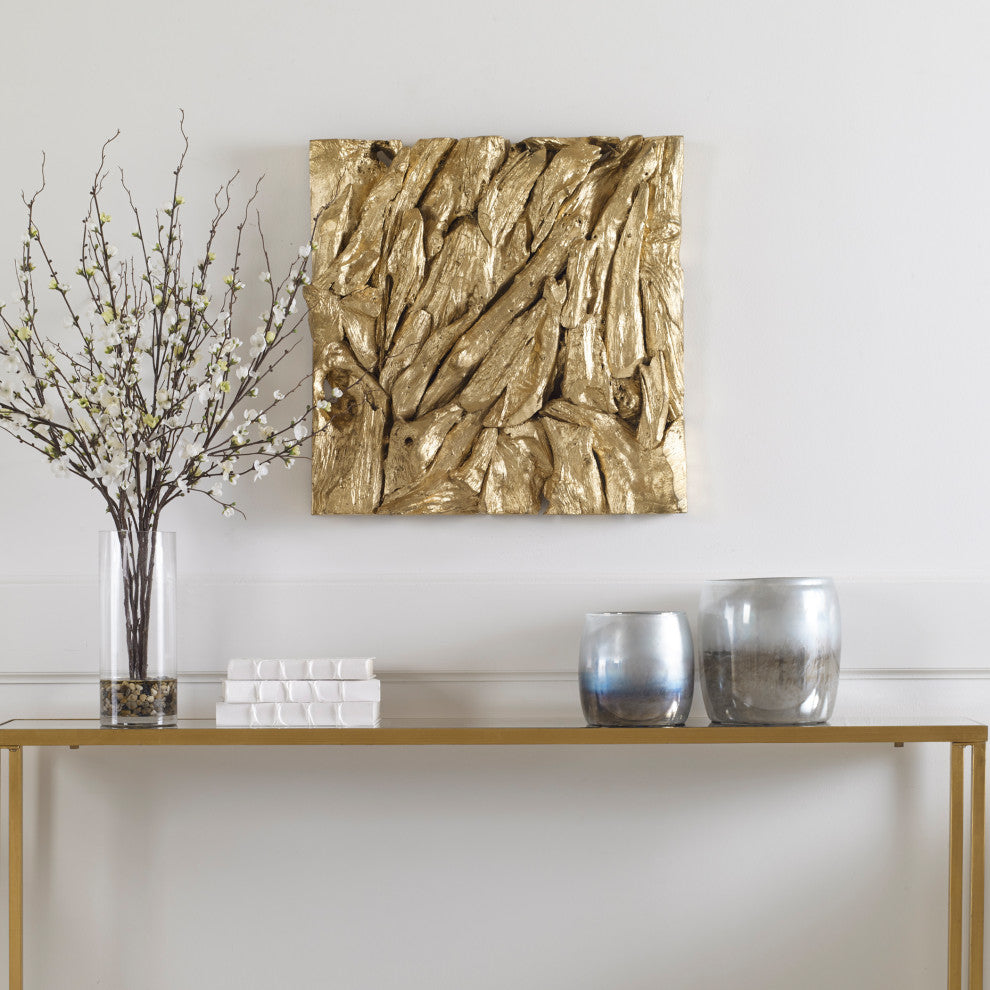 Uttermost 04327 Rio Gold Wood Wall Decor