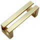 Dowell Series 3137 Handles, 64mm/2.5" CTC, 10-Pack, Brushed Brass