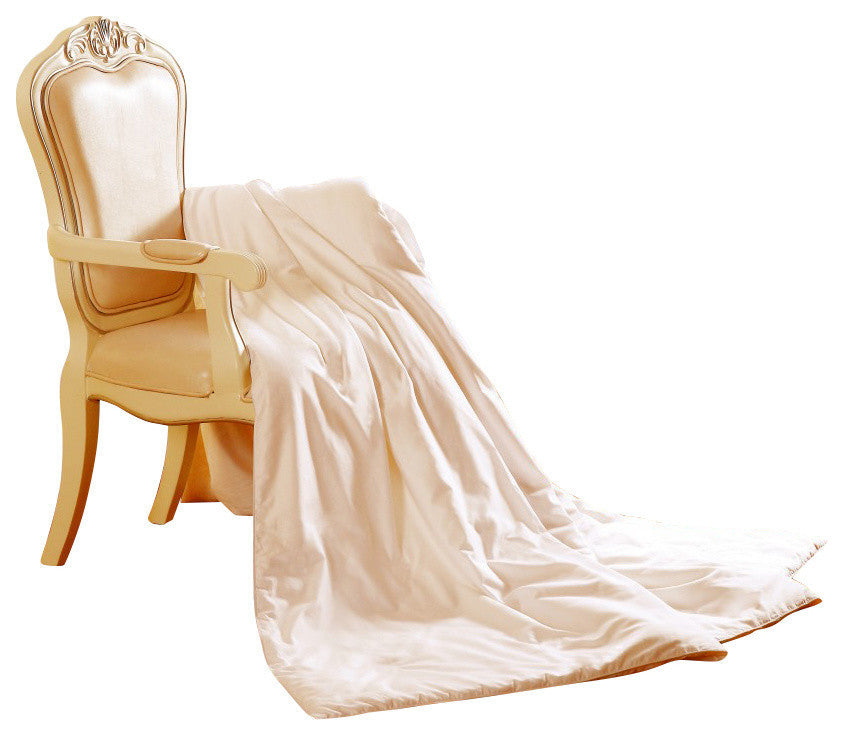 Silk Camel Silk Comforter, 100% Mulberry Silk, Twin, 68x90", Winter Season