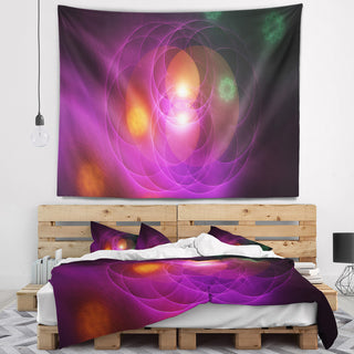 Merge Colored Spheres. Contemporary Wall Tapestry, 60"x50"