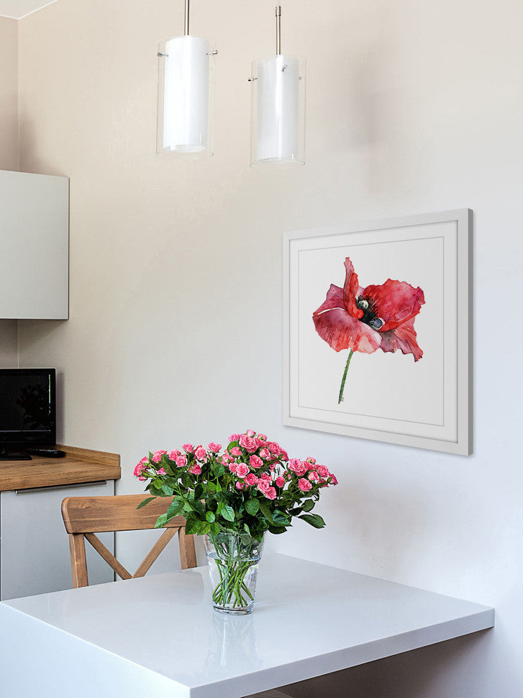 "Dressed In Red" Framed Print by Rachel Byler