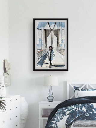 "Bridge Runway" Framed Painting Print, 16x24