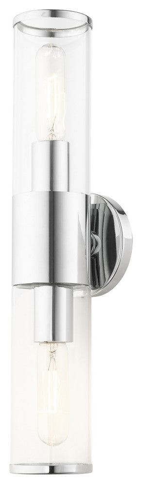 Polished Chrome Nautical, Contemporary, Urban, Industrial Vanity Sconce