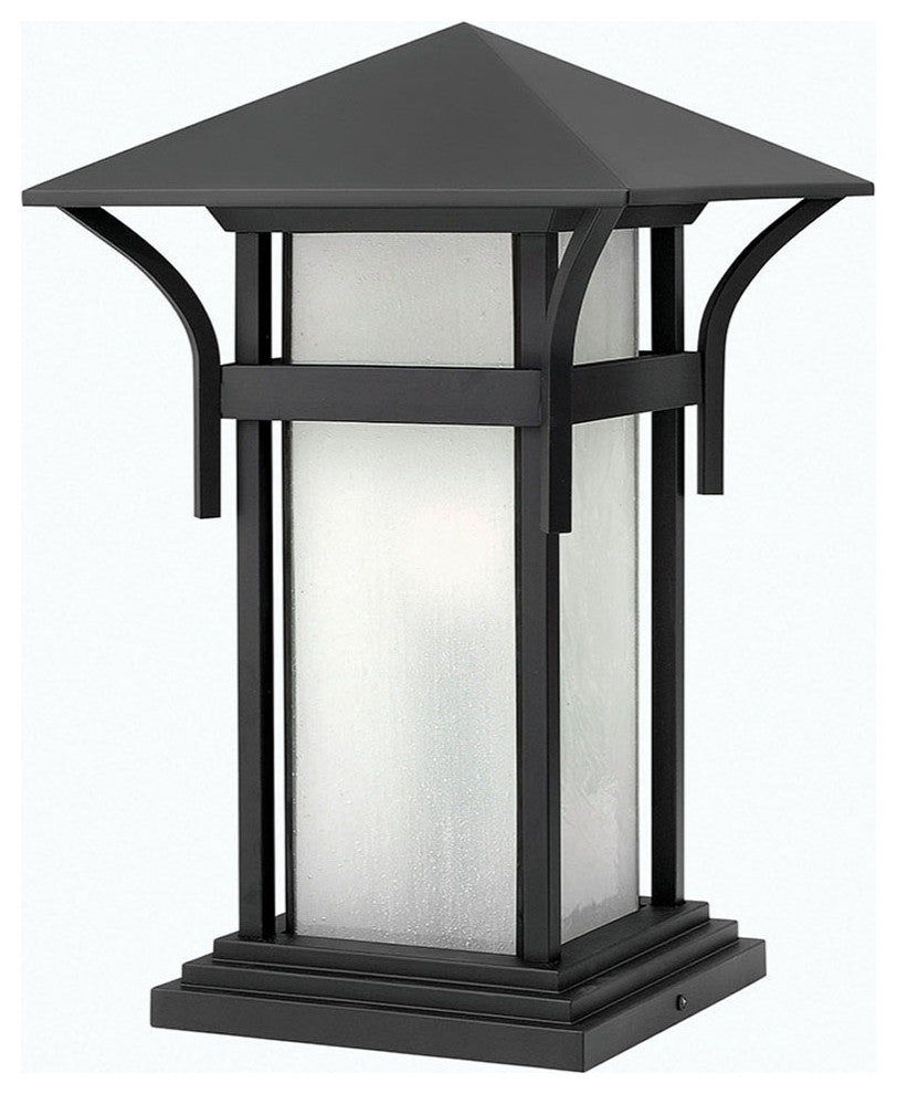 Hinkley Harbor Medium Pier Mount Lantern, Satin Black