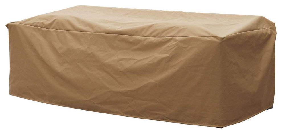 Waterproof Fabric Dust Cover for Outdoor Sofa, Medium, Brown