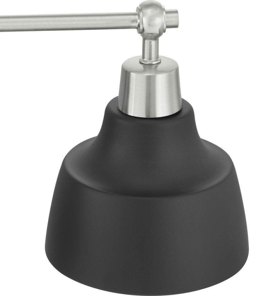 Bramlett Collection 4-Light Brushed Nickel Coastal Bath Vanity Light