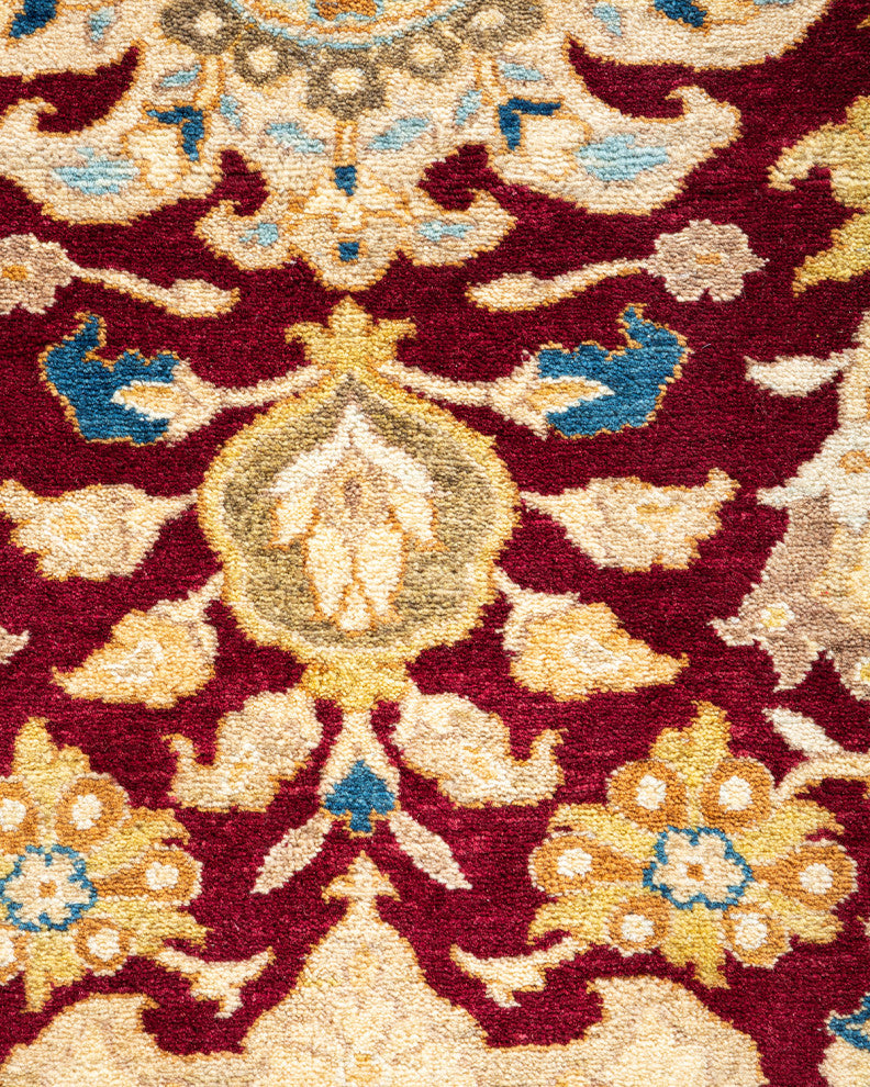 Valentina, One-of-a-Kind Hand-Knotted Area Rug Red, 6'2"x8'10"