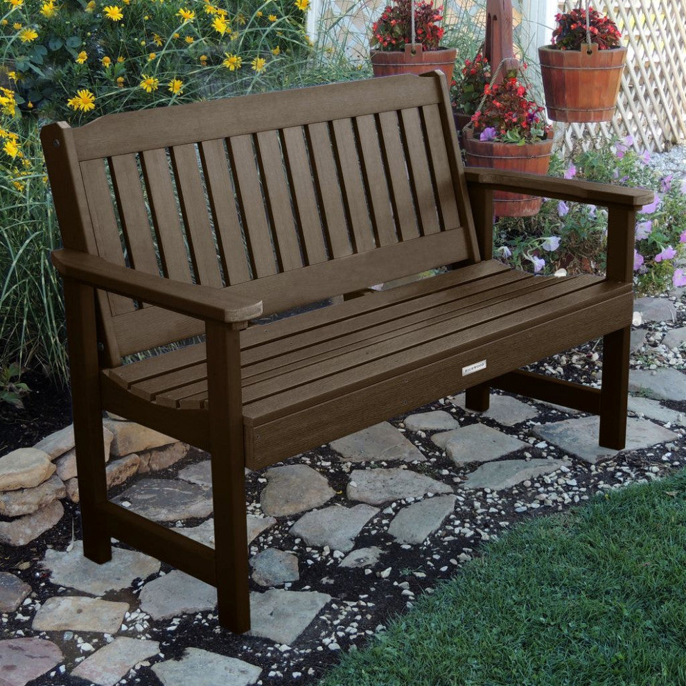 Lehigh Garden Bench, Weathered Acorn, 5'