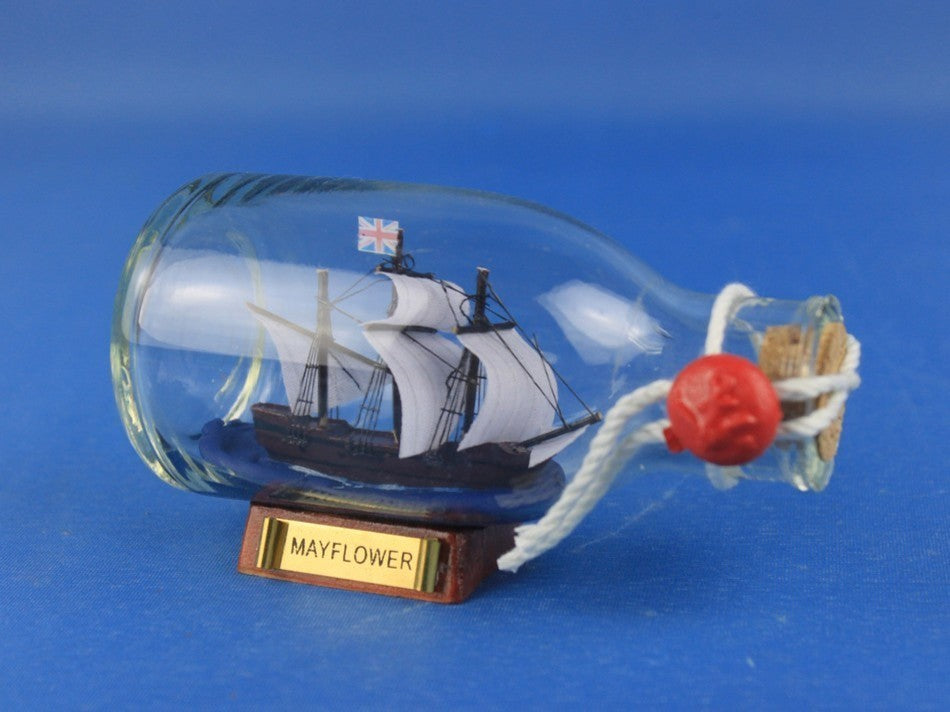 Mayflower Ship In A Bottle, 5''