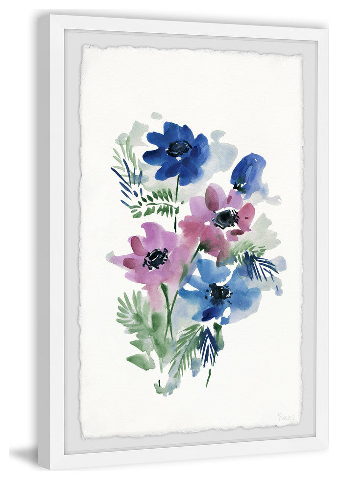 "Violets Are Blue Flowers" Framed Painting Print, 24"x36"