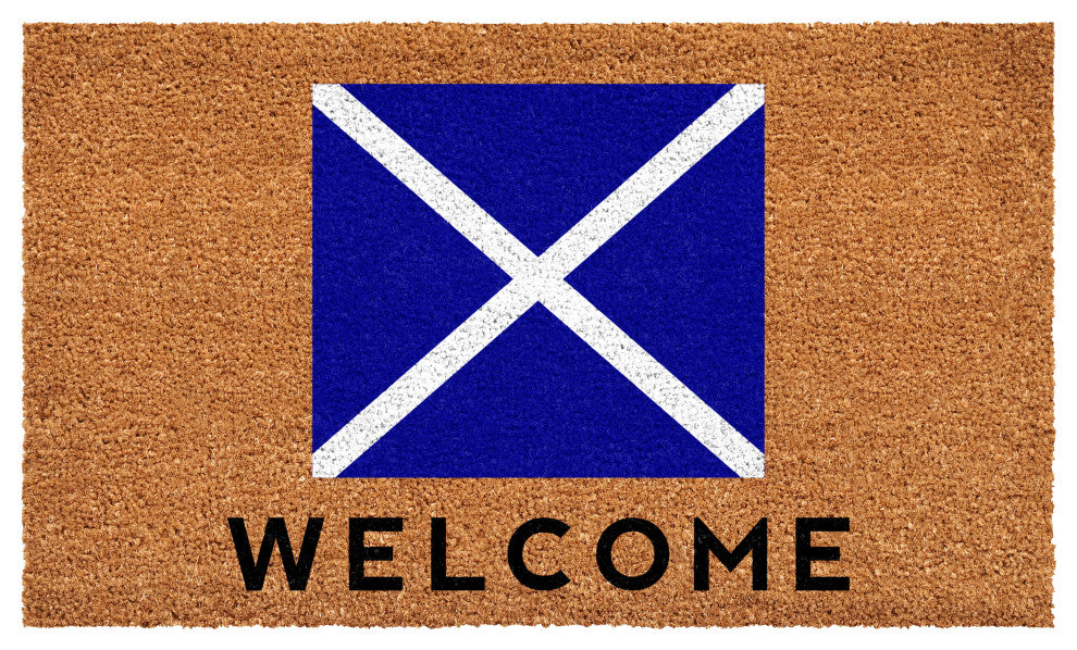 Calloway Mills Nautical Personalized Doormat Doormat, Letter M