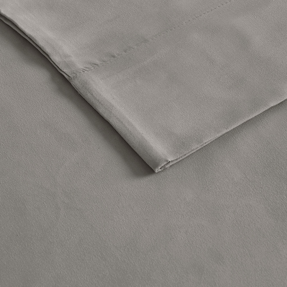 Madison Park Microcell 3M Scotchgard Moisture Treatment Sheet Set, Grey, King