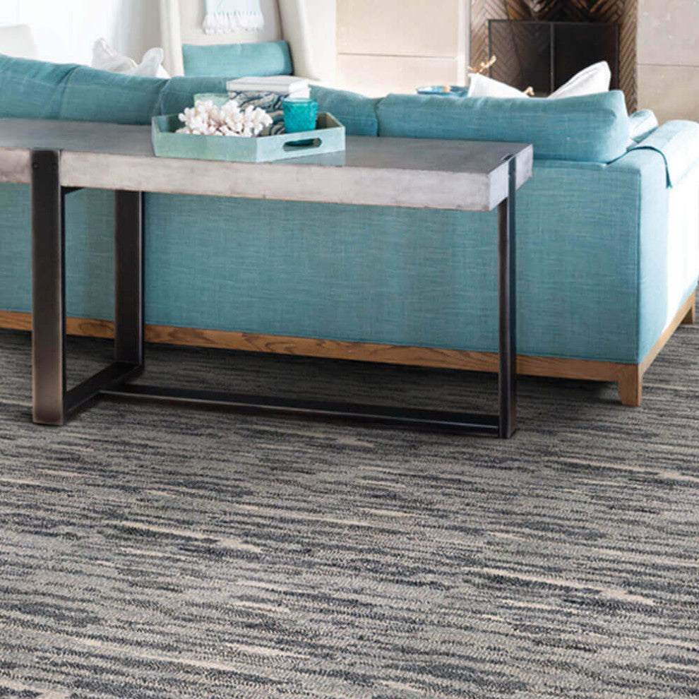 12x14 Polypropylene Rug Lake George Contemporary Area Rug Collection, Lake George, Fog, 12x14