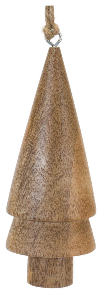 Wood Pine Tree Ornament, 6-Piece Set