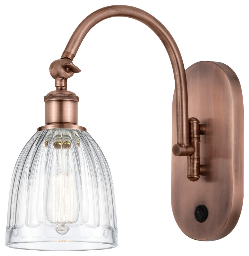 Innovations 518-1W-AC-G442 1-Light Sconce, Antique Copper