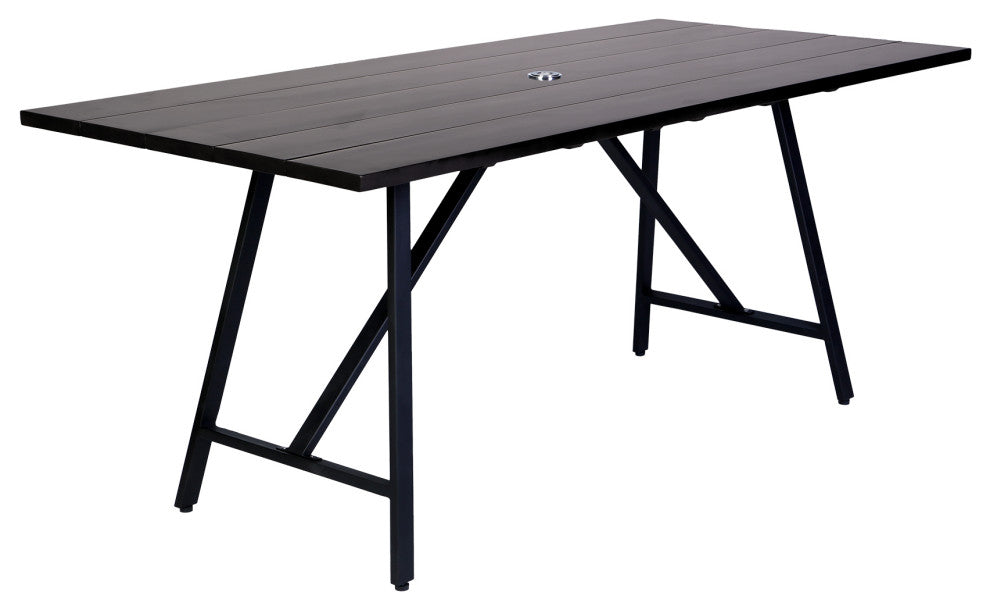 Koala Shasta 5-Piece Dining Set, Dark Eucalyptus And Metal With Black Rope