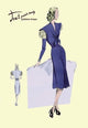 Dress Suit with Pleats- Gallery Wrapped Canvas Art 28" x 42"
