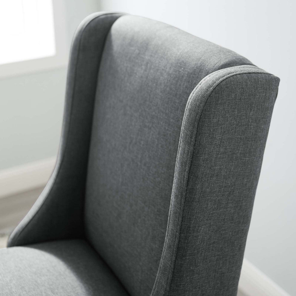 Bar Stool Chair Barstool, Fabric, Wood, Gray, Modern, Bar Pub Restaurant