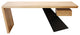 63" Rustic Industrial Natural Wooden Writing Desk for Office with Drawer