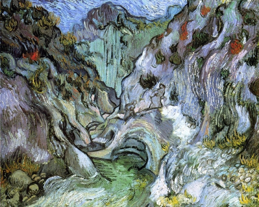 Vincent Van Gogh Ravine Wall Decal