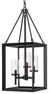 Smyth 3 Light Pendant With Clear Glass Shade