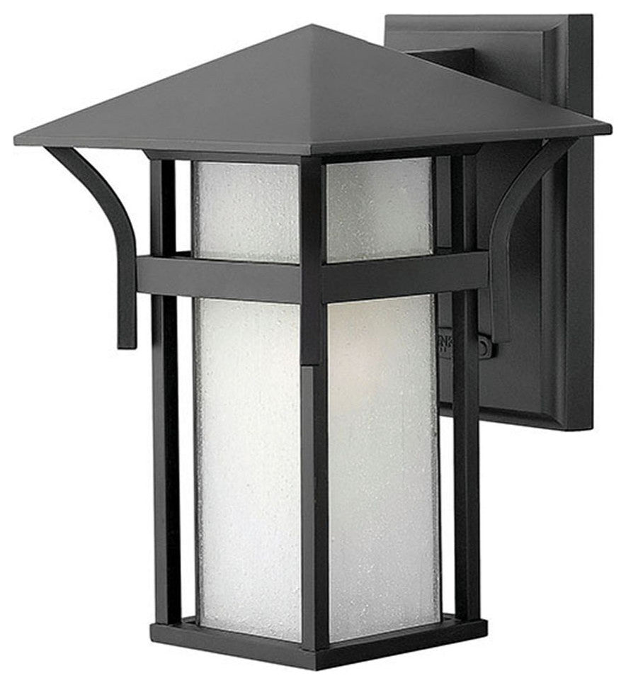 Hinkley Harbor Small Wall Mount Lantern, Satin Black