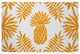 Pineapple Leaves Spring Chenille Rug, Mango, 4'x6'