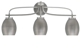 Cavella 3 Light Bath Bar Graphite Finish 5" Graphite Metal Shades