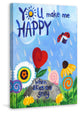 "You Make Me Happy" by Nicola Joyner Print Wrapped Canvas, 30x45