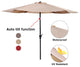 Costway 9FT Patio Umbrella Patio Market Steel Tilt W/ Crank Outdoor Yard Garden