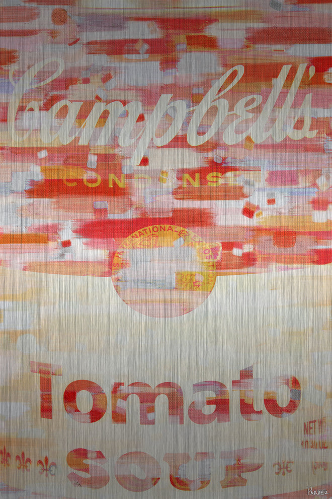 "Campbells" UV Ink Print on Brushed  Aluminum, 30"x45"