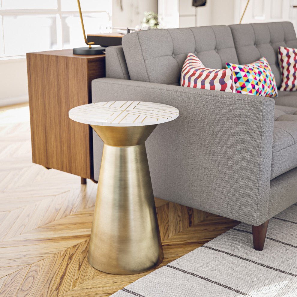 Kenroy 47043GLD Accent Table, Bellamy