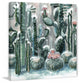 "Cactus Garden III" Painting Print on Wrapped Canvas, 32"x32"
