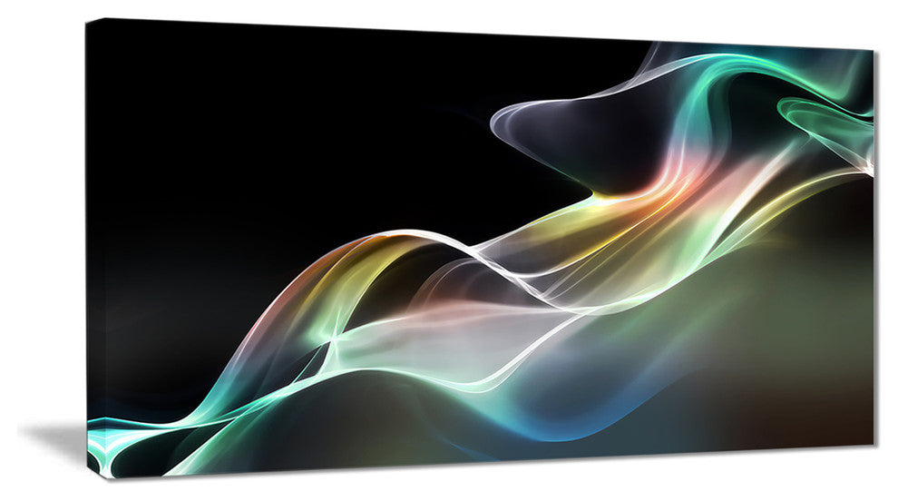 "Abstract Smoke Reflection" Abstract Digital Art Canvas Print