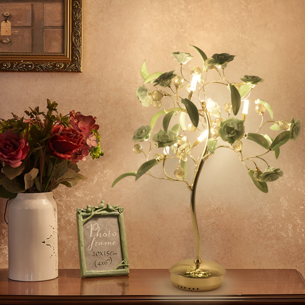 La Tour-de-Peilz | Creative LED Night Lightting in the Shape of Tree, Green