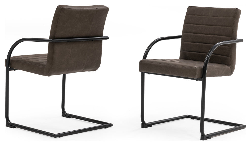 Modrest Ivey Brown Dining Chair, Set of 2