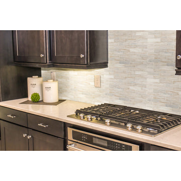 MSI SMOT-2X6P 12" x 12" Brick Mosaic Floor and Wall Tile - - Angora