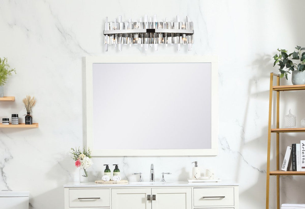 Modern Chrome 8-Light Bath Sconces