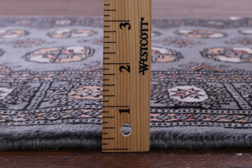 Silky Bokhara Hand Knotted Wool Rug 3' 1" X 5' 0" - Q13814