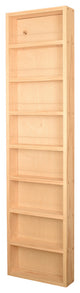 Meadow On the Wall Spice Rack 55"h x 11"w x 4.5"d, Unfinished