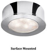 WAC Lighting LED Button Light, Chrome, Round, 2700k Warm White