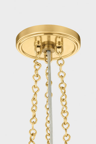 Hudson Valley Lighting Awosting Pendant, Aged Brass