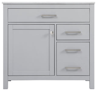 36" Single Bathroom Vanity, Grey