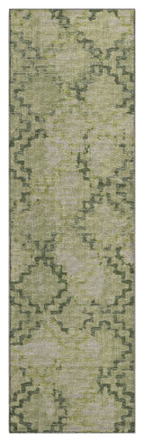 Addison Premium Washable Mayfield AMF121 Green 2'3" x 7'6" Runner Rug