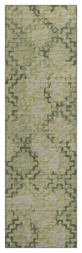 Addison Premium Washable Mayfield AMF121 Green 2'3" x 7'6" Runner Rug