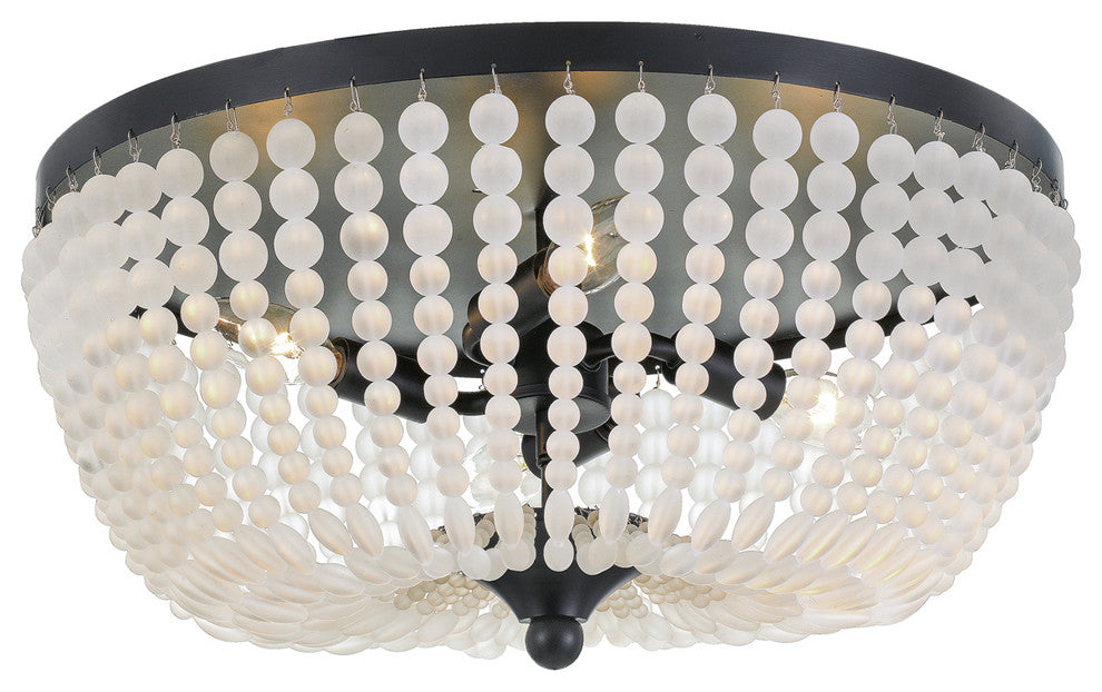 Rylee 4-Light Ceiling Mount, Matte Black