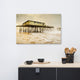 Vintage Abandoned Frisco Fishing Pier Canvas Wall Art Prints, 24" X 36"