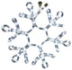 18" Pure White Ropelit Snowflake