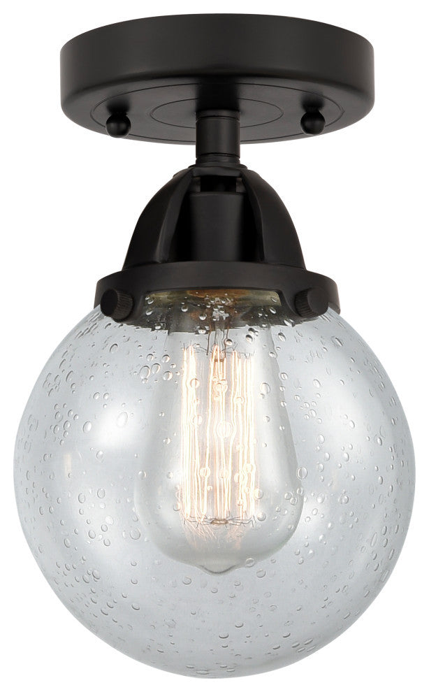 Beacon Semi-Flush Mount, Matte Black, Seedy, Seedy